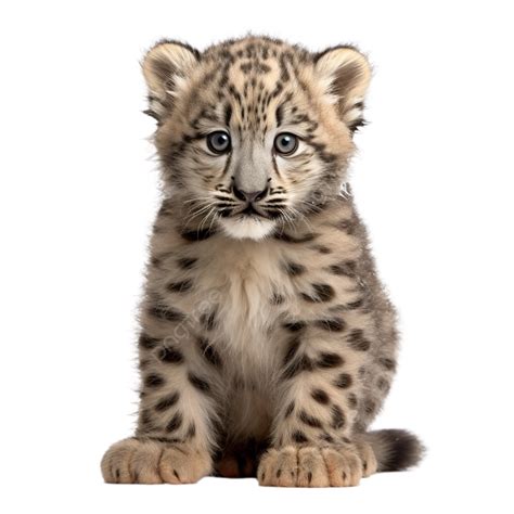 Full Body Snow Leopard Cub, Animal, Full Body, Snow Leopard PNG Transparent Image and Clipart ...