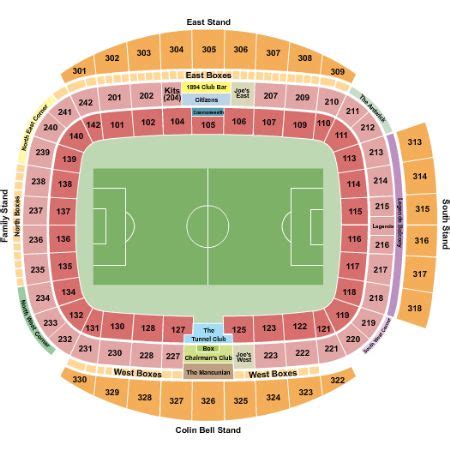 Manchester Stadium Tickets and Manchester Stadium Seating Chart - Buy ...