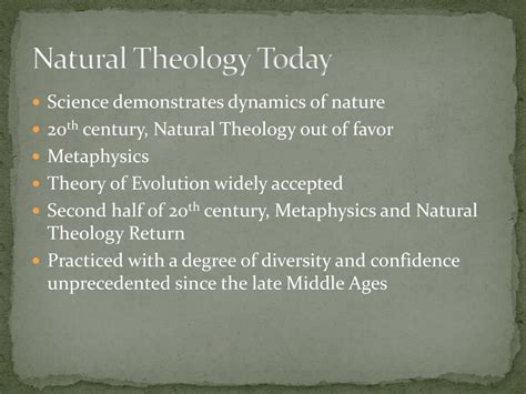 PPT - Natural Theology: The Process PowerPoint Presentation, free ...