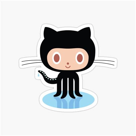 Buy GitHub Octocat sticker Online at Best Prices in India - Sticker Press