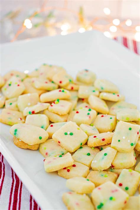 Christmas Shortbread Bites Recipe - Shugary Sweets