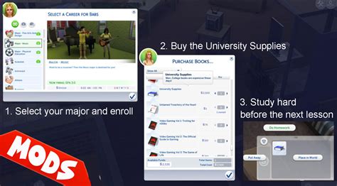 Get To College Mod ( Sims 4 Mod ) - The Sims Book