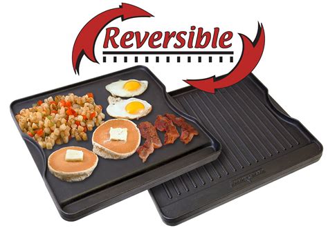 Amazon.com : Camp Chef CGG16B Reversible Pre-Seasoned Cast Iron Grill/Griddle : Grill Parts ...