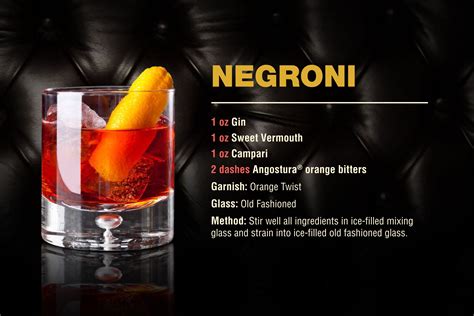 Cocktail: Negroni | Recipe | Negroni recipe, Negroni, Perfect drinks