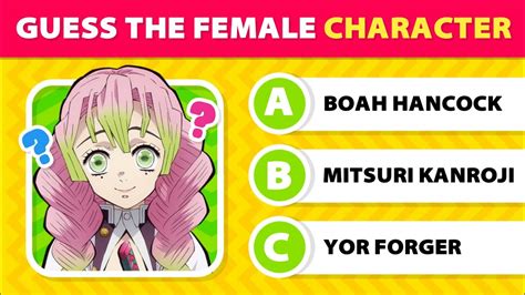 Guess The Anime Female Character 👩🏻😉 Anime Quiz 🔥 - YouTube