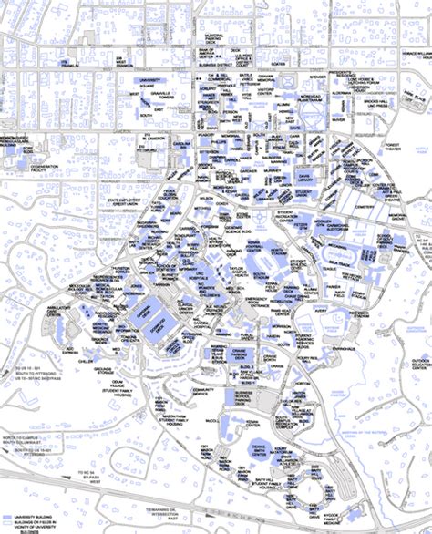 UNC-CH Campus Map - chapel hill nc • mappery