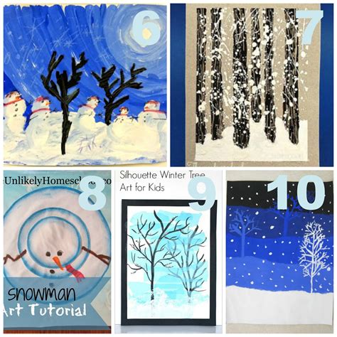 The Unlikely Homeschool: 20 Winter Art Projects for Kids