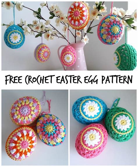 Dinki Dots Craft: Daisy Crochet Easter Eggs Pattern - Hobbycraft