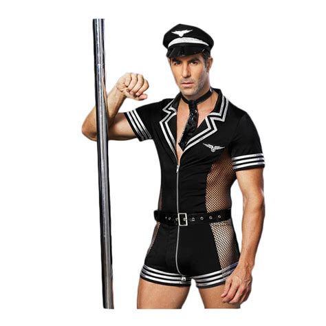 Buy BlueSpaceMen's Costume Sexy Cosplay Uniform Set Role Play Costumes ...