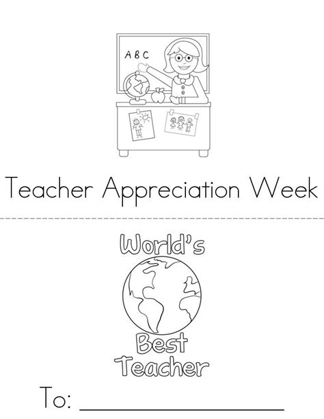 Teacher Appreciation Book - Twisty Noodle