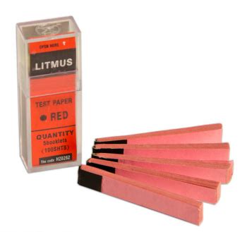 Litmus Paper - Red, Pack of 100 Strips | American Scientific