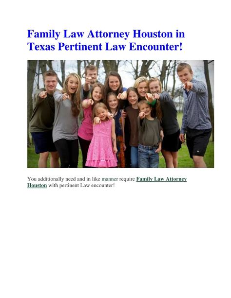 PPT - Family Law Attorney Houston in Texas Pertinent Law Encounter! PowerPoint Presentation - ID ...