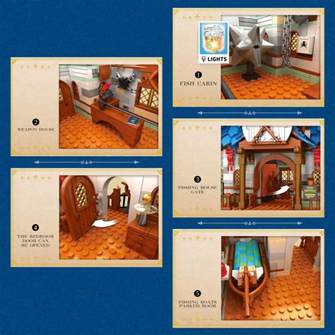 Medieval Europe Fishing House Model MOC Set| Medievalbrick