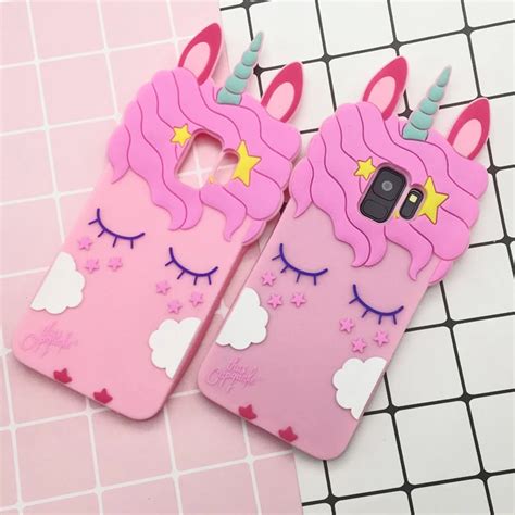 For Samsung S9 Unicorn phone Cases For Samsung Galaxy S9 S9 PLUS S8 S7 ...