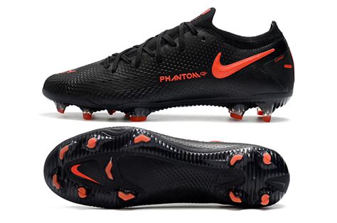 Nike Phantom GT black and red waterproof fully knitted FG football boots