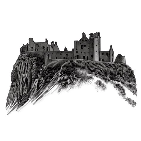 Dunnottar Castle in Stonehaven Scotland · Creative Fabrica