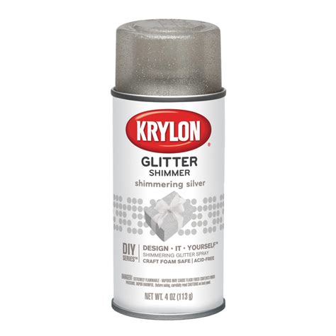 Krylon Glitter Shimmer Spray Paint, 4 oz., Shimmering Silver - Walmart.com - Walmart.com