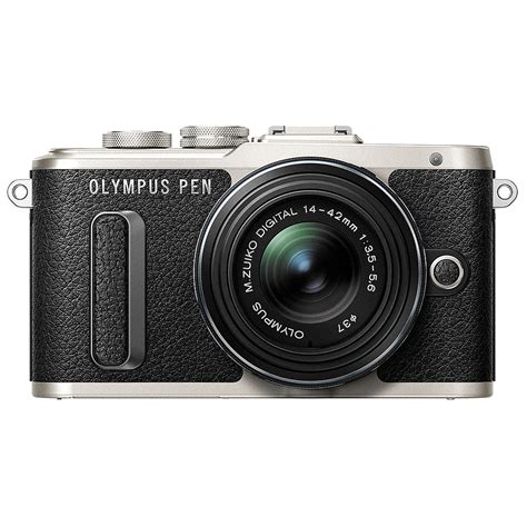 Olympus PEN E-PL8 Mirrorless Camera with 14-42mm II R Lens - Black