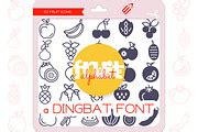 Fruit Alphabet - Dingbat Font, a Symbol Font by WADLEN