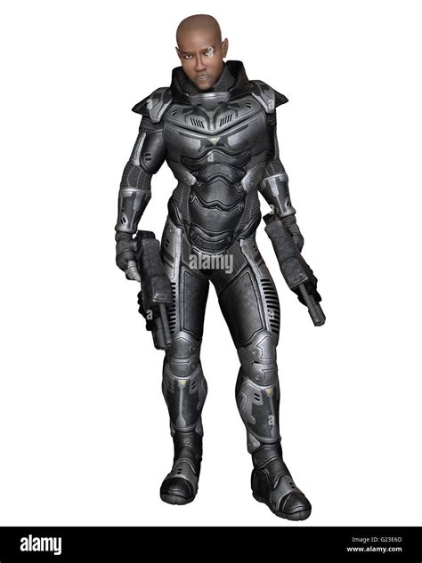 Future Soldier, Black Male, Standing Stock Photo - Alamy