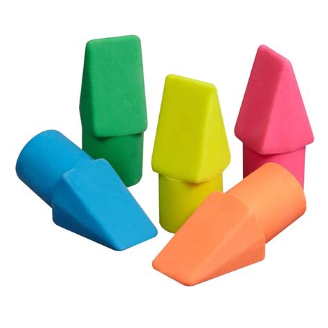 Pencil Top Eraser Neon Colours - Pk25 - Forward Products