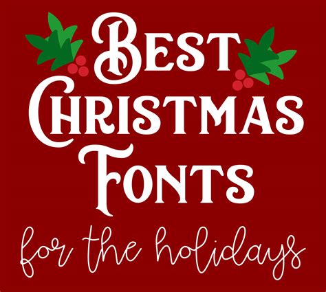 Best Christmas Fonts for the Holidays - SVG EPS PNG DXF Cut Files for Cricut and Silhouette ...