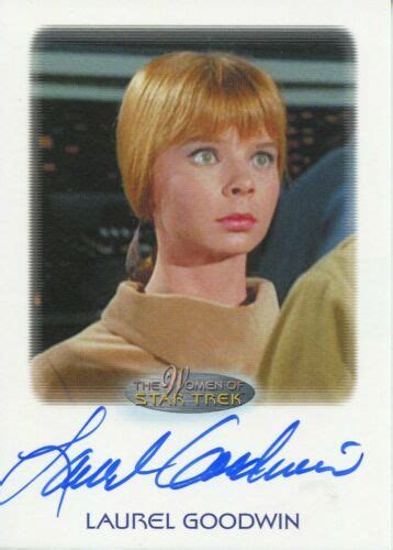 Women Of Star Trek 50th Anniversary Autograph Laurel Goodwin -- Antique Price Guide Details Page