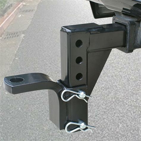 Dual Ball Mount Heavy Duty Drop Adjustable Hitch Receiver Tow Truck RV Trailer - Towing & Hauling