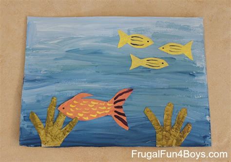 Under the Sea Artwork for Kids - Frugal Fun For Boys and Girls