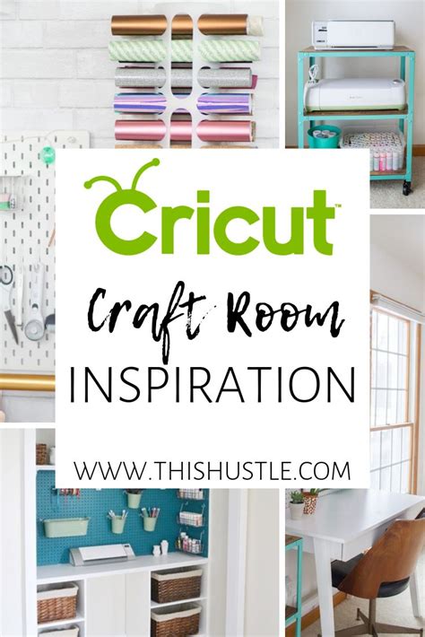 Cricut Craft Room Inspiration | This Hustle | Craft room, Cricut craft room, Craft organization diy