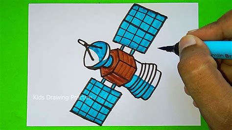 How to draw Satellite Easy Drawing for beginners - YouTube