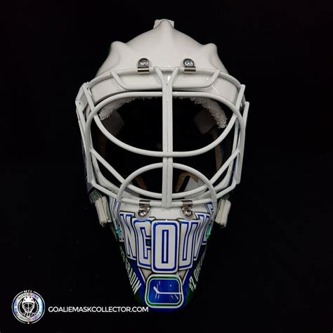 UNSIGNED GOALIE MASK – Tagged "Goalie_Thatcher Demko"– Goalie Mask ...