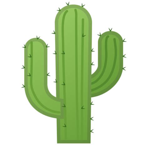 Green Cactus Painting with Spikes