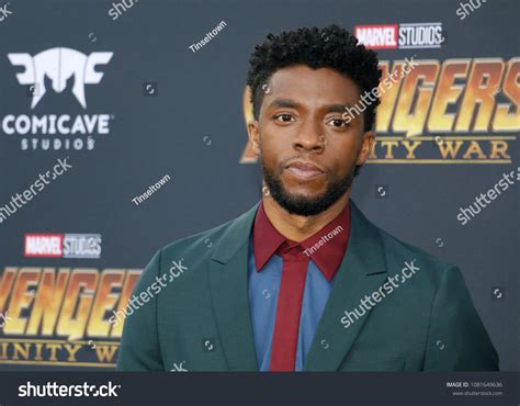 Chadwick Boseman at the premiere of Disney and Marvel's 'Avengers ...