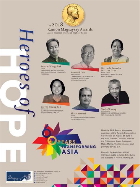 Siliconeer | Two Indians Among Ramon Magsaysay Award Winners | Siliconeer