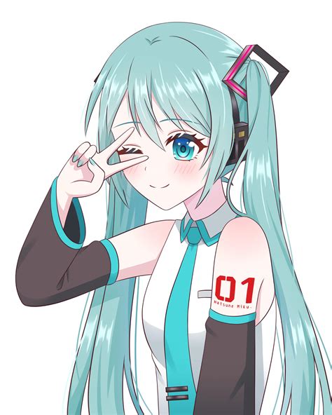 Miku (can someone tell me why her eye doesn’t look at our direction?) : Vocaloid