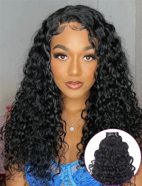 3B-3C Tape In Hair Extensions Curly Human Hair For Black Women – NiaWigs