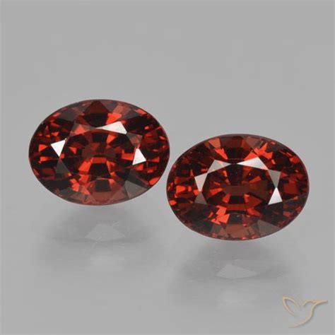 3.93 carat Oval Pyrope Garnet Gemstones | loose Certified Pyrope Garnet ...