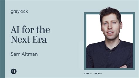 OpenAI CEO Sam Altman | AI for the Next Era - YouTube