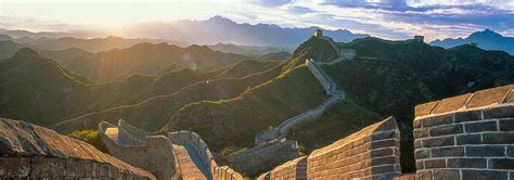 Famous Landmarks: Satellite View of Great Wall of China - Nations ...