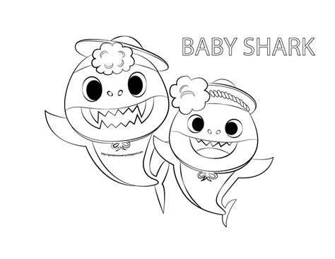 Baby Shark Printable Coloring Page – Printable Coloring Pages