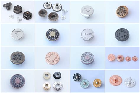 Custom Metal Tack Buttons for Jeans | ClothingTAGs.cn