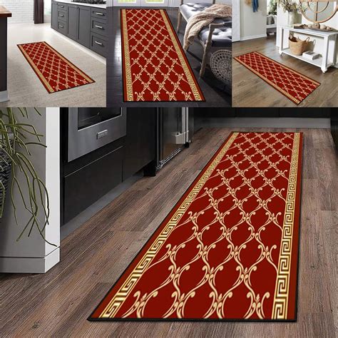 Area Carpet 80x200cm, Laundry Room Mats Kitchen Rug, Machine Washable, Rubber Backing, For ...