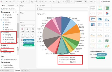 Tableau Pie Chart - javatpoint