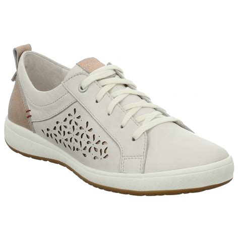 Josef Seibel Womens Caren 06 White Combi Lace Up Trainers 67706 134 001