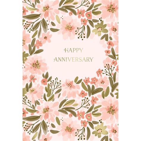 Bunches Of Flowers Anniversary Card Pictura USA Greeting Cards – Cardmore