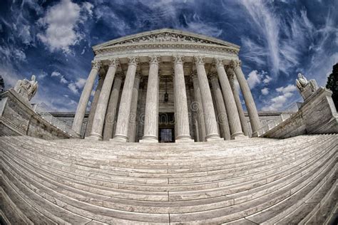 Supreme Court Building in Washington Dc Detail Stock Image - Image of ...