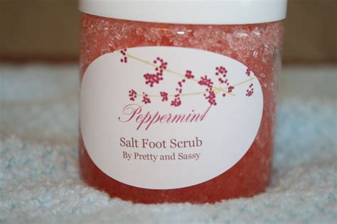 Peppermint Salt Foot Scrub by PrettyandSassy on Etsy