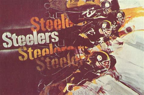 1968 PITTSBURGH STEELERS Print Vintage Football Decor | Etsy