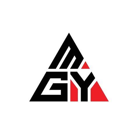 MGY triangle letter logo design with triangle shape. MGY triangle logo ...